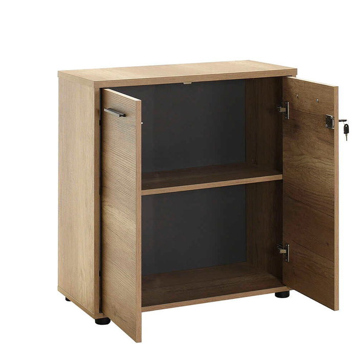 Hanah Home Nkt-522-Tt-1 Estantería Roble 76x75x34cm Tablero de Partículas Melamina 16mm